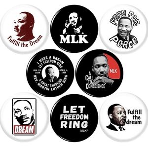 Martin Luther king buttons badge pins set …